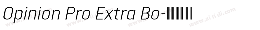Opinion Pro Extra Bo字体转换